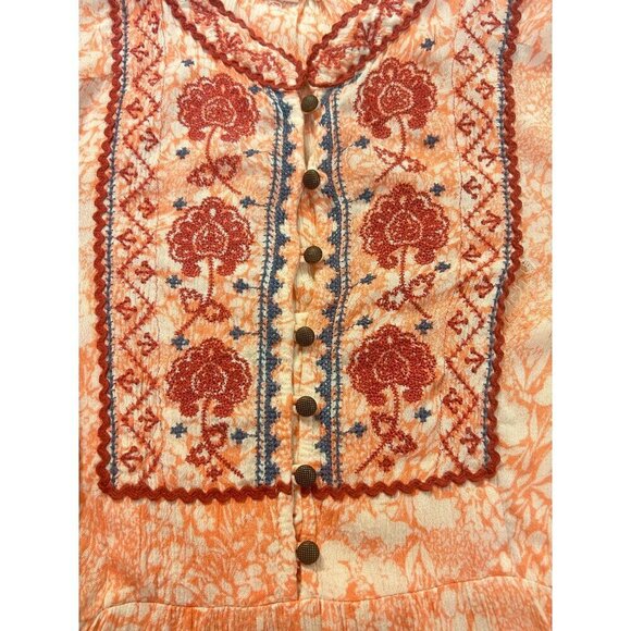 Anthropologie Claudia Embroidered Tunic Top Small - Picture 6 of 7